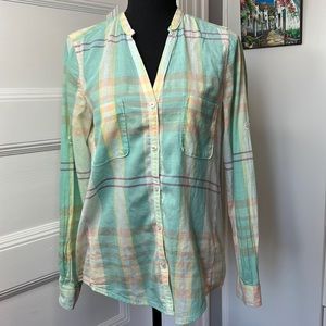ANTHROPOLOGIE HOLDING HORSES WOMENS SHIRT SIZE 4‎